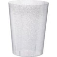 thumbnail image 5 of 6 Large Disposable Ice Bucket - 96 oz. Plastic Ice Bucket - Silver Glitter, 5 of 9