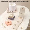 thumbnail image 6 of 3pcs Mini Travel Jewelry Bag - Multi-Compartment Water-Resistant Soft Nylon Storage, Lightweight Portable Organizer with Zipper Pockets for Rings, Earrings & Small Accessories, 1.96*1.81in, 6 of 9