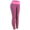 thumbnail image 1 of Qarigey Mallas de rejilla, pantalones de Yoga para mujer, mallas de cintura alta sin costuras, transpirables, para gimnasio, ropa de realce, pantalones Pijama Rosa L, 1 of 8