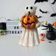 thumbnail image 3 of Fiudx Adorno de Resina de Calabaza Fantasma de Halloween, Diseño Único de Luz de Calabaza Fantasmal, Decoración de Patio Exterior, Ambiente Festivo para Porche de Jardín, Perfecto para Fiestas de Hal, 3 of 4