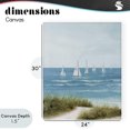 thumbnail image 4 of Stupell Industries Coastal Sail Away Beach Seascape Canvas Art, 24 x 30, by Lorenzo Collective, 4 of 8