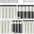 thumbnail image 3 of Pinch Pleated 100% Blackout Curtains 84 Inches Long Thermal Insulated Linen Pinch Pleat Drapes with Hooks Rings Clips Back Tab 2 Panels Heat Blocking Neutral Ivory Window Curtains 84 Inch Length, 3 of 9