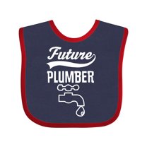 Inktastic Future Plumber Childs Plumbing Boys or Girls Baby Bib