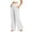 White, variant on QSAWXQZ Womens High Waisted Wide Leg Pants Elastic Waist Stretch Pockets Loose Athletic Lounge Pants 3XL