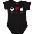 thumbnail image 3 of Inktastic Peace Love Westies Boys or Girls Baby Bodysuit, 3 of 5
