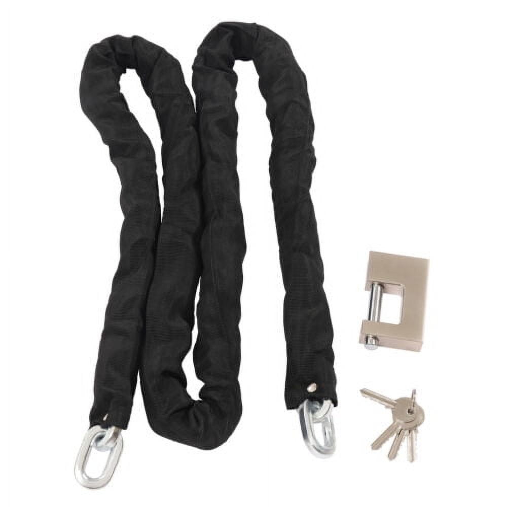 6 ft 3/8" Chain And Lock Kit Heavy Duty Chain Lock Security Long Chain Bike New
