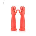 thumbnail image 3 of Moyic 1 par de guantes de limpieza, manopla de lavado, accesorios para el hogar, antideslizante, Universal, de manga larga, lavable, resistente al Cocina y Comedor Naranja/L Moyic HA083843-03, 3 of 6