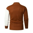 thumbnail image 1 of Awdenio Autumn And Winter Comfortable Trend All-match Men's Stitching Stand Collar Pullover Sweater, 1 of 3