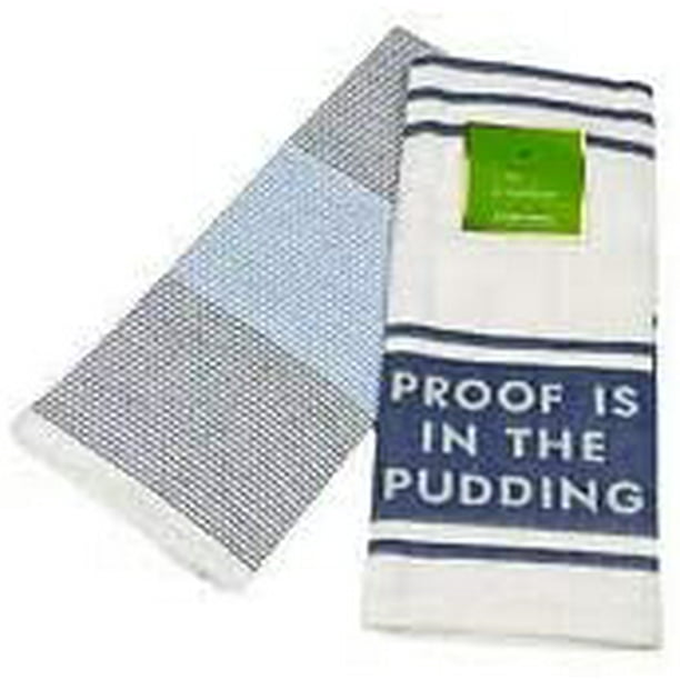 Kate Spade New York 6 Pack Kitchen Towels PROOF IS IN THE PUDDING, 17x28