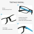 thumbnail image 5 of Cyxus Blue Light Blocking Glasses TR90 Light Computer Glasses Radiation Protection Eyewear （Blue&Black）, 5 of 7