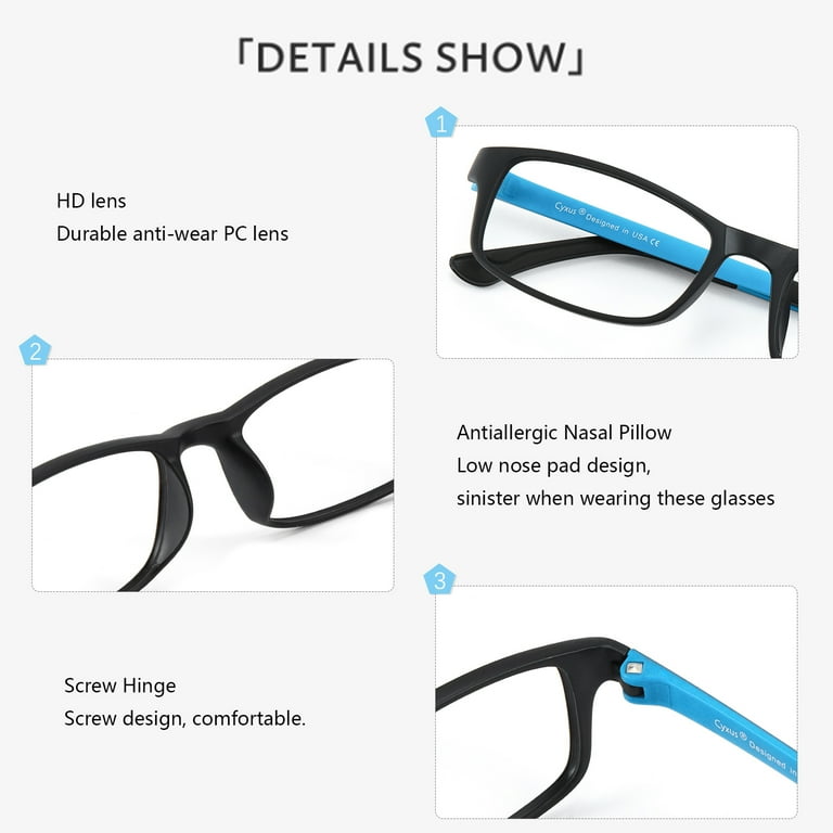 Cyxus Blue Light Blocking Glasses TR90 Light Computer Glasses