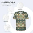 thumbnail image 4 of Balery Traditional Tribal Aztec1 Baseball Jersey for Men Casual Button Down Shirts Short Sleeve Active Team Sports Uniform-Large, 4 of 9