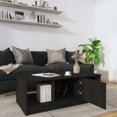 thumbnail image 5 of vidaXL Coffee Table Black 102x50x36 cm Engineered Wood, 5 of 5