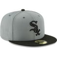 thumbnail image 3 of Men's New Era Gray/Black Chicago White Sox Two-Tone 59FIFTY Fitted Hat, 3 of 5