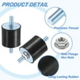 thumbnail image 3 of M10 x 27mm Rubber Mounts, 50 x 50mm Rubber Vibration Isolator with Nuts, 3 of 6