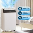 thumbnail image 3 of 14000 BTU Portable Air Conditioners, Air Conditioner Portable for Room up to 750 Sq.Ft, 3-in-1 AC Unit with LED Function Display, Dehumidifier & Fan, Installation Kit & Remote Control for Home, 3 of 7