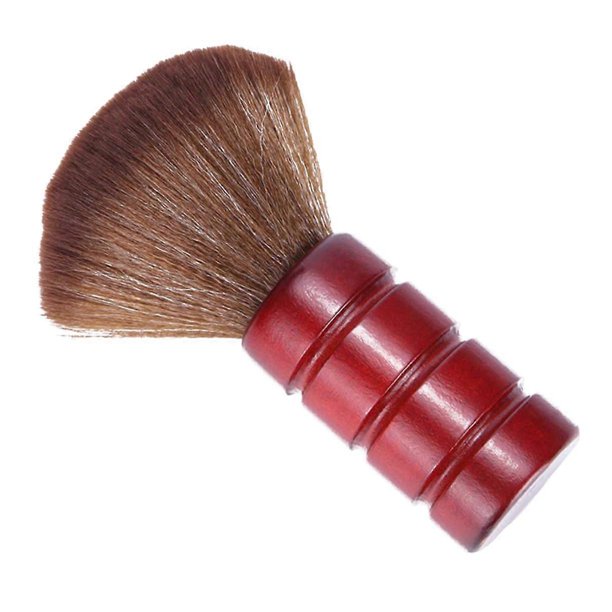Cepillo para el cuello de barbero con cerdas suaves y mango ergonómico para la limpieza después del corte de pelo en salones de belleza.