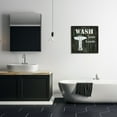 thumbnail image 2 of Stupell Industries Wash Your Hands Phrase Rustic Bathroom Sink, 24 x 24, Design by Carol Robinson, 2 of 7
