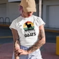 thumbnail image 2 of Retro Easily Distracted by Goats, Farmer, Goat Lover or Farm Owner, Baby Blue T-Shirt, 2XL, 2 of 5