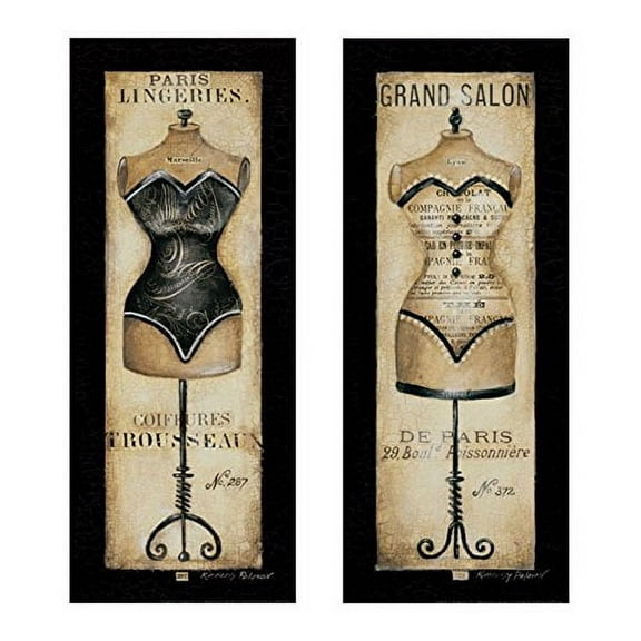 Paris Lingeries; Vintage Paris Bustier and Corset Ad Panels; Four 8X20 Prints