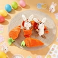thumbnail image 4 of Tyidzon Bunny Stuffed Animal, Carrot Bunny Plush Doll Cute Soft Rabbit Toys Hanging Ornament for Kids and Adults Easter Bunny Gifts, 4 of 6