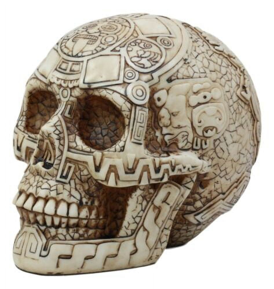 Ebros DOD Mesoamerican Maya Aztec Gods Skull Statue Tribal
