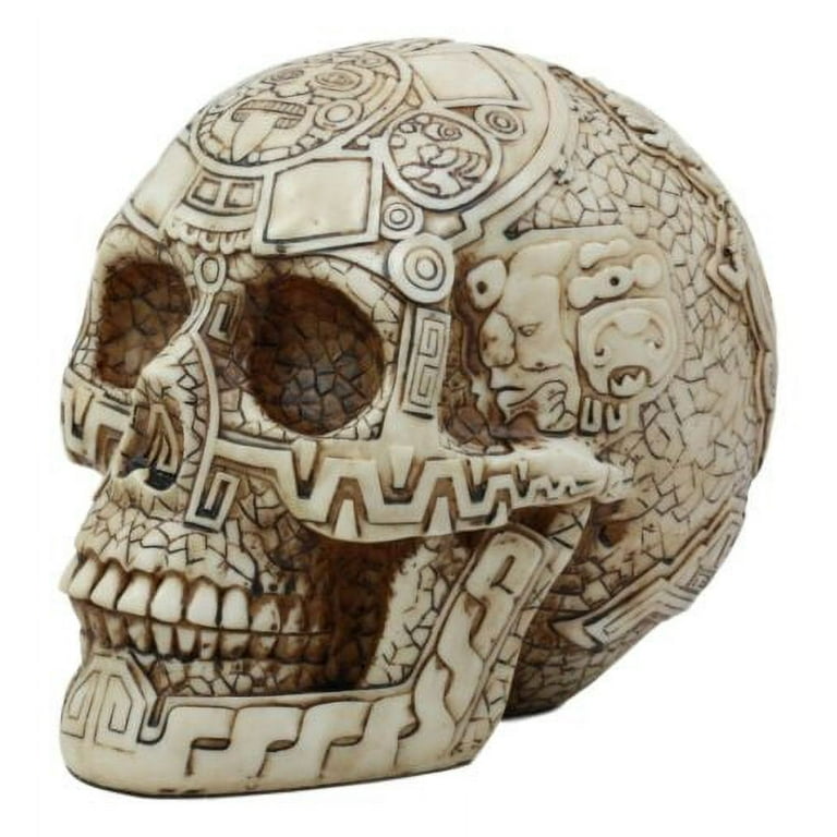 Ebros DOD Mesoamerican Maya Aztec Gods Skull Statue Tribal