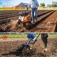 thumbnail image 4 of Efurden Gas Tiller Cultivator, 7HP 212cc Gas Powered Engine Tiller Cultivator for Garden Lawn Soil Cultivation, Weeding & Digging, 4 of 10