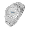 thumbnail image 3 of Charles Raymond Minimalist Designer Iced Out Watch. A Hip Hop Clone Conspiracy Timepiece to Become a King of Bling – ST10528-SLV-ZZ Set, 3 of 8
