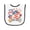 White and Black, variant on Inktastic My First 4th of July Baby Terry Cloth Bib