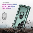 thumbnail image 6 of ELEHOLD Hybrid Rugged Case for Samsung Galaxy S25 Ultra Full Body Protection with Metal Magnetic 360° Rotating Ring Holder Kickstand Shockproof Heavy Duty Case for Samsung Galaxy S25 Ultra,Darkgreen, 6 of 6