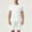 White, variant on Bcfgryg Men's Summer Casual Suits Breathable Mesh T Shirt And Shorts Activewear Set For Yoga Gym School Outing Comfortable Athletic Outfit Men’s Casual Sets