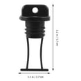 thumbnail image 2 of PBPBOX 4Pcs Thread Bung Boat Drain Plugs Black Plastic Canoe Drain Holes Stopper, 2 of 7