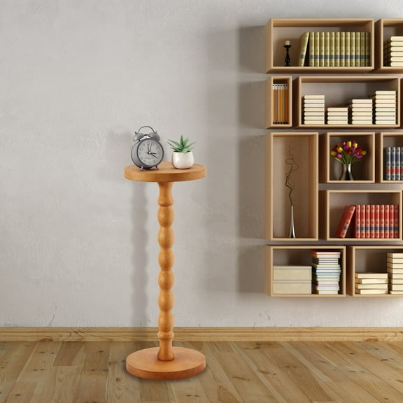 Creative Co-Op Stacked Pedestal Cocktail Side Table for Living Room, Bedroom, Corners, and Office