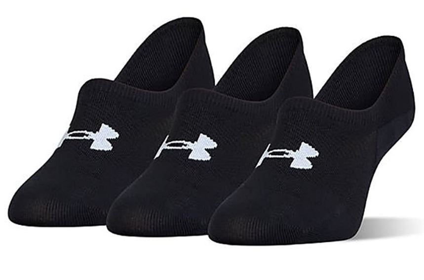 Under Armour Women`s HeatGear Essential Ultra Low Socks 3 Pack, Black, M -  NEW - Walmart.com