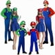 thumbnail image 2 of Adult Mens Super Mario Luigi Bros Cosplay Plumber Fancy Dress Costumes 26s, 2 of 3
