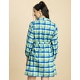 thumbnail image 4 of Moomaya Bishop Sleeves Spread Collar Cotton Dress - Women's Boho A-Line Dress, 4 of 9
