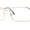 Rose Gold, variant on Squared Rectangle Dad Style Metal Rim Eye Glasses Rose Gold