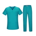 thumbnail image 2 of Conjunto de uniformes de enfermería, pantalón, fácil de limpiar, conjunto de uniformes de enfermería presentables, ropa de trabajo de enfermería XL, 2 of 10
