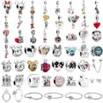 thumbnail image 2 of Abalorios de plata de ley 2023 para mujer y niña, cuentas colgantes compatibles con pulsera Pandora Original, collar, joyería artesanal, regalo, 100%, 2 of 4