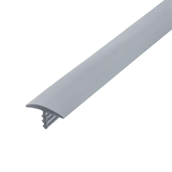 Outwater Plastic T-molding 1/2 Inch Silver Flexible Polyethylene Center Barb Tee Moulding 250 Foot Coil