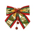 thumbnail image 3 of EWASWON Handmade Christmas Bow Red Green Gold - Reusable Christmas Tree Topper Bow for Holiday Decor, Gift Wrapping & Window Decoration, 3 of 7