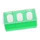 thumbnail image 4 of Comedero para palomas, plato grueso con tres orificios para bebedero de jaula. verde, 4 of 9