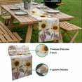 thumbnail image 5 of Sunflower Table Runner - 60 Inch Long, Kitchen Dining Table Runner Dresser Scarves, Farmhouse Plant Retro Butterfly Yellow Floral Farmhouse Decor for Coffee Tables Wedding Party Banquet, 5 of 8