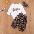thumbnail image 3 of Leopard Print Children Wear Set, Toddler Girls Long Sleeve Tops + Suspender Trousers + Headband for Spring Fall, 3 of 8