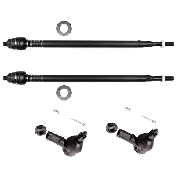 ECCPP Front Tie Rod End Inner And Outer Fit 2001-2005 for Acura EL for Honda Civic 4pcs EV469 ES3581