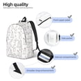 thumbnail image 4 of KLL Bunny And Bird Print Travel Laptop Backpack - College Backpack Business Work Bag Nurse Bag Casual Daypack for Weekender Business Hiking -Small, 4 of 6