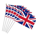 thumbnail image 1 of 100Pcs Union Jack Mini Flags Hand Held Stick Flags Small British Flags UK Flags Party Decorations, 1 of 6