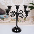 thumbnail image 3 of Candelabro europeo de tres cabezas, adornos de cinco cabezas, accesorios de boda románticos vintage, cenas a la luz de las velas, decoración del hogar en restaurantes, 3 of 5