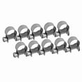 thumbnail image 1 of Abrazadera de Manguera - 10 Piezas de Acero Inoxidable Mini línea de Combustible Clip de Abrazadera de Manguera de 6 mm-20 mm Tamaño Opcional(11-13Mm), 1 of 14